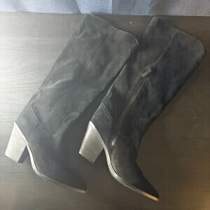 Blondo Willow Waterproof Tall Boot Black Suede Size 9 M